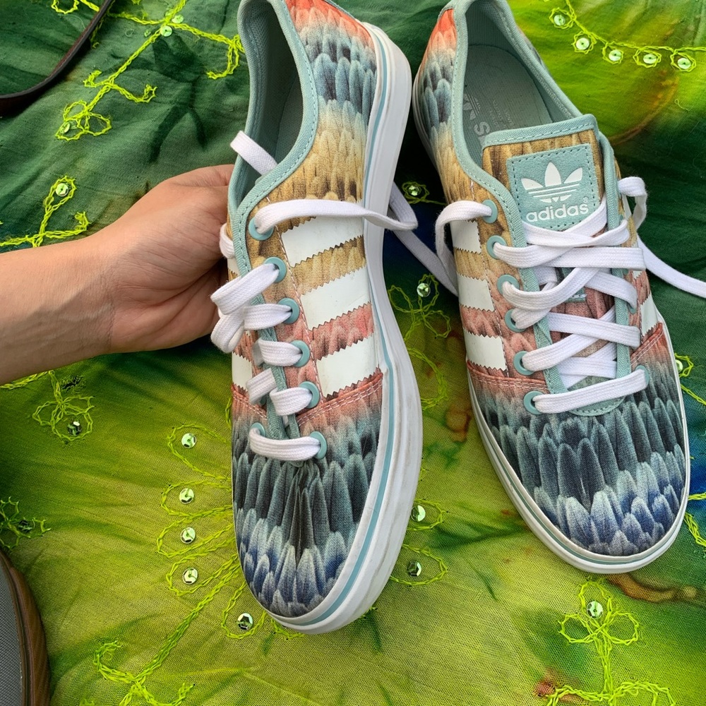 Multi-colored Adidas